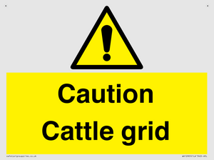 Caution Cattle grid